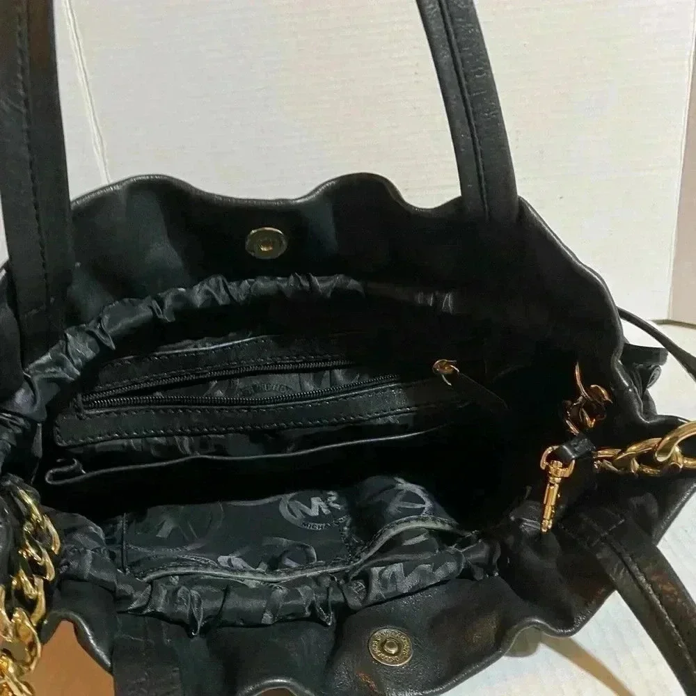 Michael kors Black leather shoulder handbag